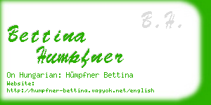 bettina humpfner business card