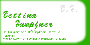 bettina humpfner business card